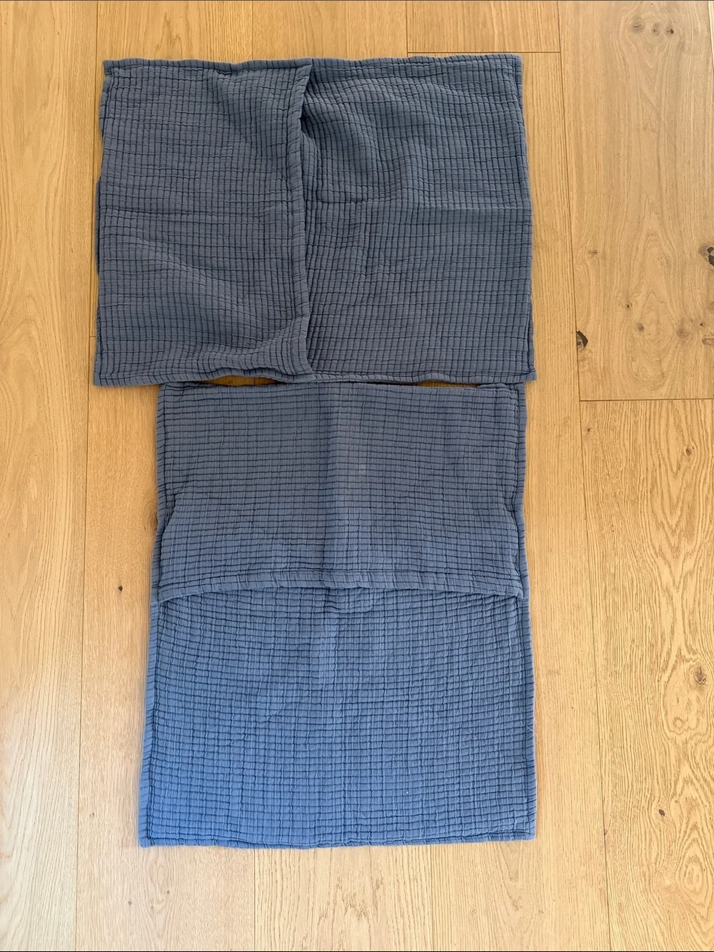 NWOT Quince Organic Ribbed Cotton Shams – Mineral – Standard